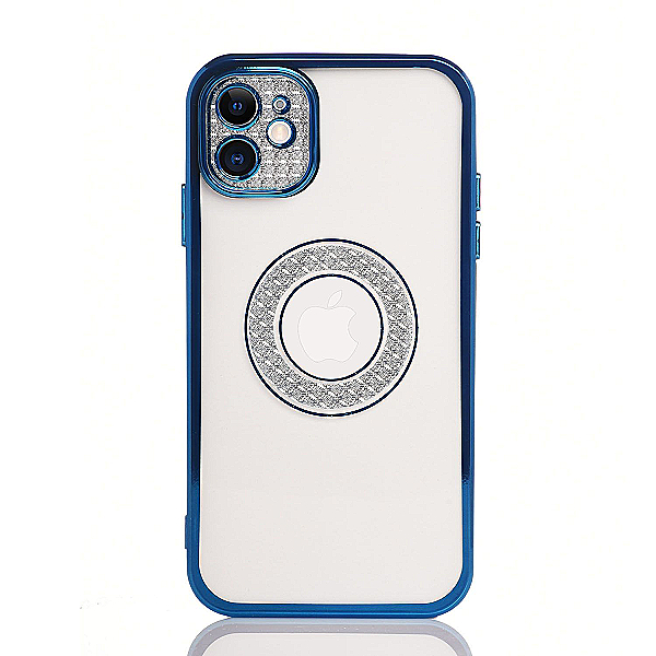 Maskica za iPhone 11 "Elegant Transparent Diamond Case" - Plava