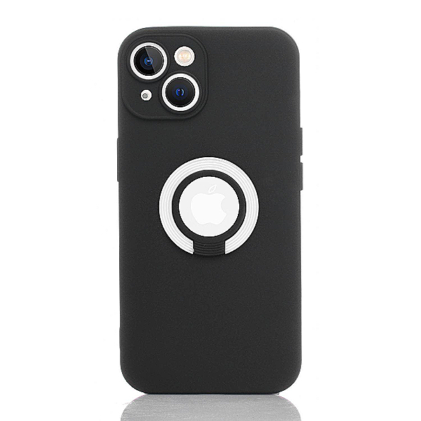 Maskica za iPhone 14 "Ring Color Case" - Crna / bijela