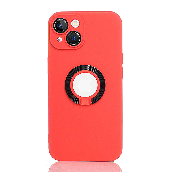 Maskica za iPhone 14 "Ring Color Case" - Crvena / crna