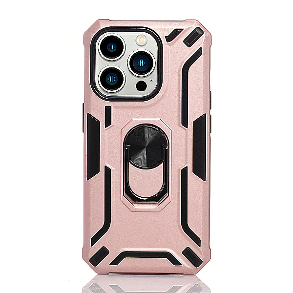 Maskica za iPhone 15 Pro "Men Of Steel" - Metalik roza #2