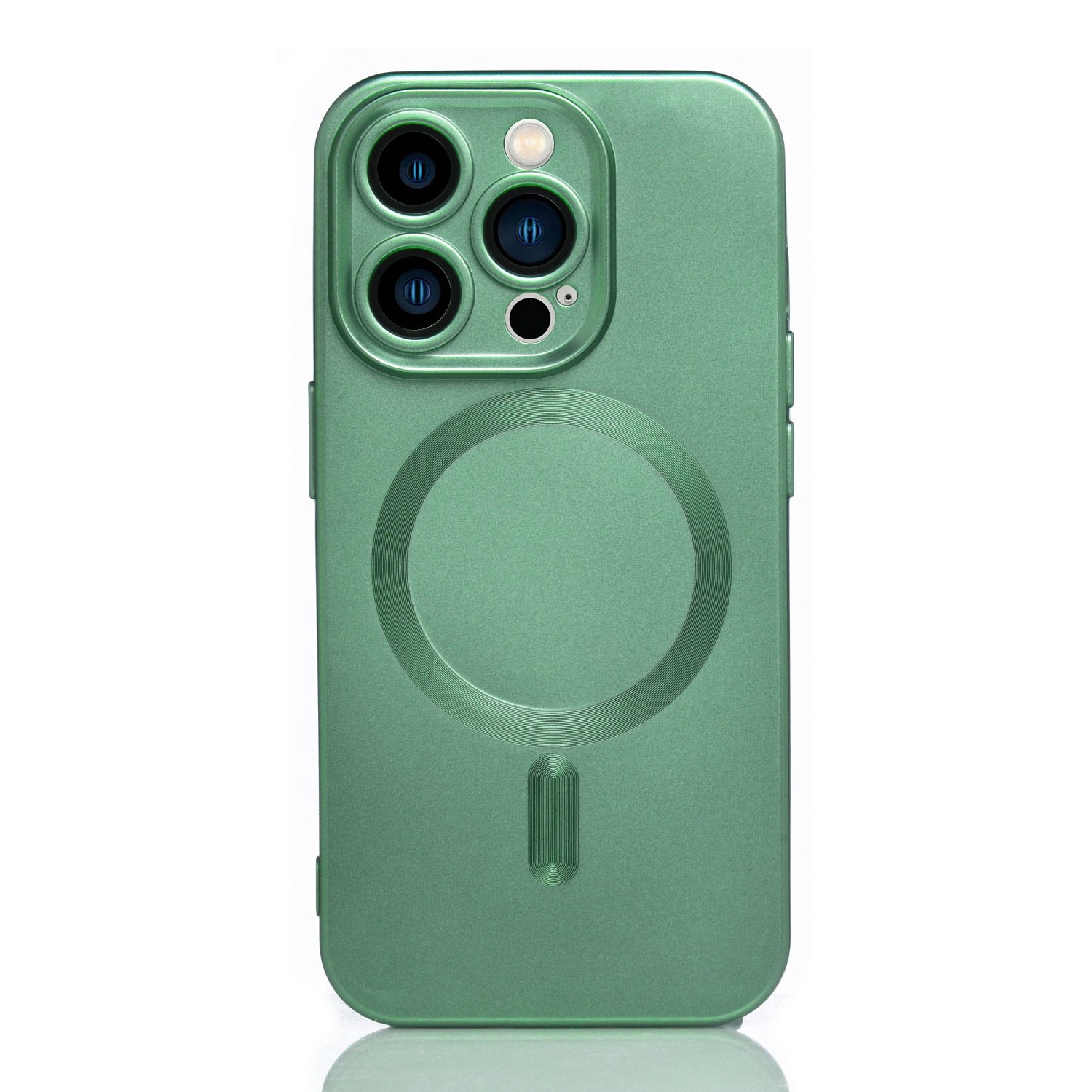Maskica za iPhone 15 Pro Max "Metalic Magnet Case" - Zelena