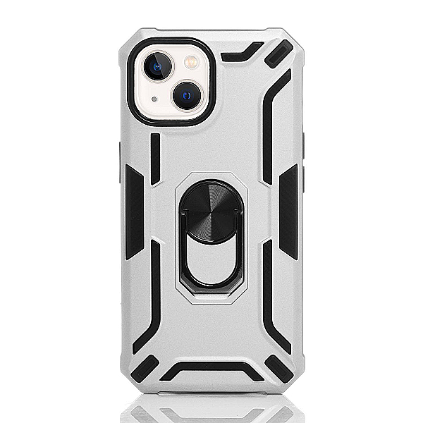 Maskica za iPhone 15 Plus "Men Of Steel" - Metalik srebrna #2