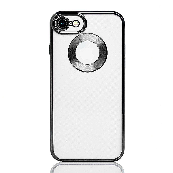 Maskica za iPhone 7 / iPhone 8 / SE "Elegant Transparent Case" - Crna