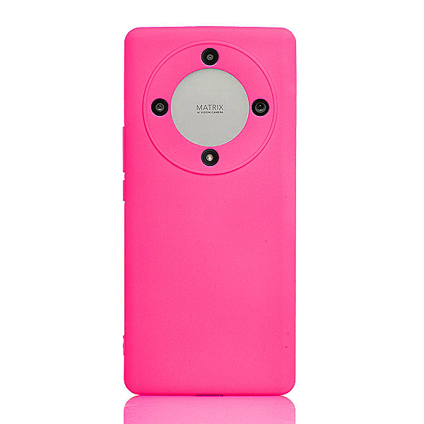 Maskica za Honor Magic6 Lite "One Color Rhapsody" - Fluorescentno roza