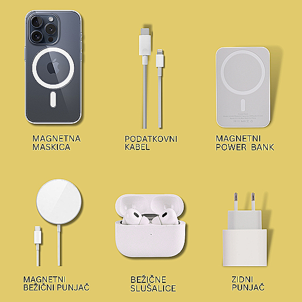6u1 Paket za iPhone - bežično punjenje