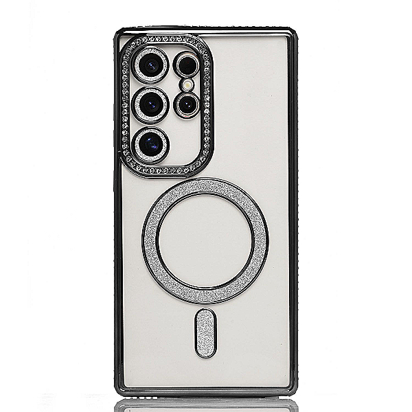 Maskica za Samsung Galaxy A25 / A24 4G "Diamond Magnet Case" - Crna Maskica za Samsung Galaxy A25 / A24 4G "Diamond Magnet Case" - Crna