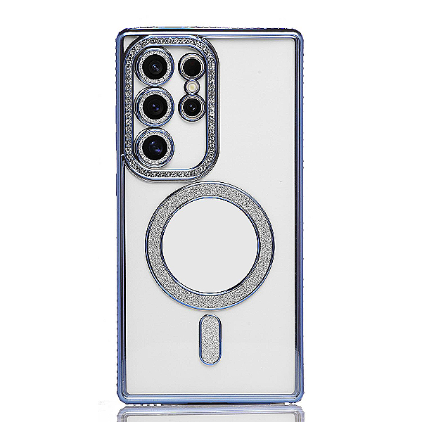 Maskica za Samsung Galaxy S24 Ultra "Diamond Magnet Case" - Plava