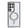 Maskica za Samsung Galaxy S24 Ultra "Diamond Magnet Case" - Srebrna