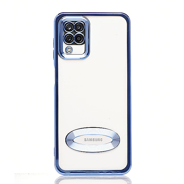 Maskica za Samsung Galaxy A12 "Elegant Transparent Case" - Plava #2