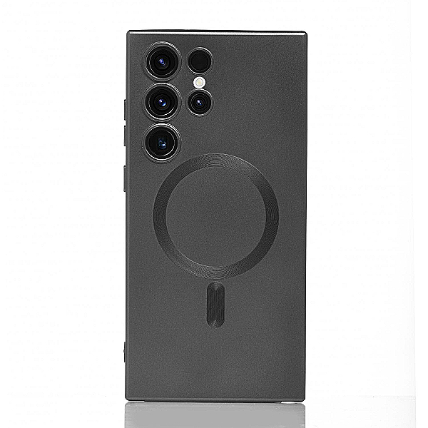 Maskica za Samsung Galaxy S22 Ultra "Metalic Magnet Case" - Crna