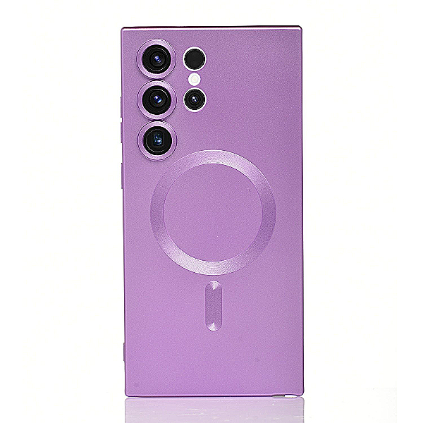 Maskica za Samsung Galaxy S22 Ultra "Metalic Magnet Case" - Ljubičasta