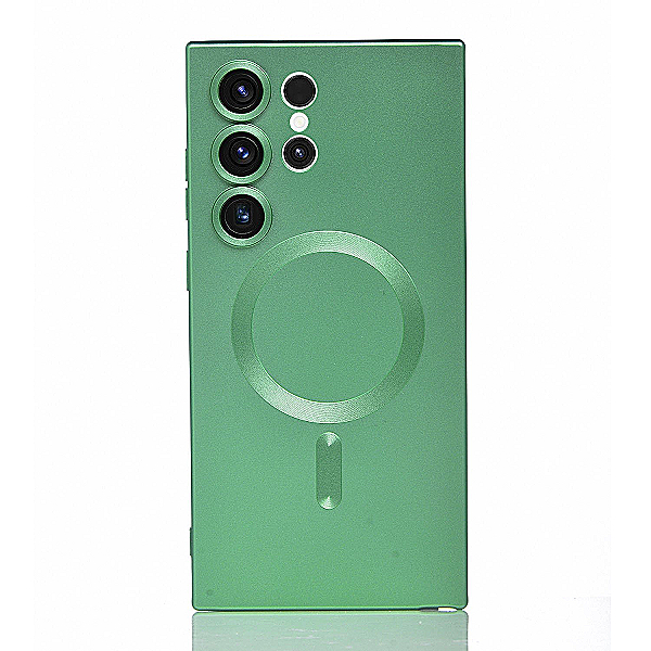 Maskica za Samsung Galaxy S22 Ultra "Metalic Magnet Case" - Zelena