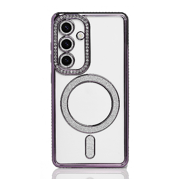 Maskica za Samsung Galaxy A25 / A24 4G "Diamond Magnet Case" - Ljubičasta Maskica za Samsung Galaxy A25 / A24 4G "Diamond Magnet Case" - Ljubičasta