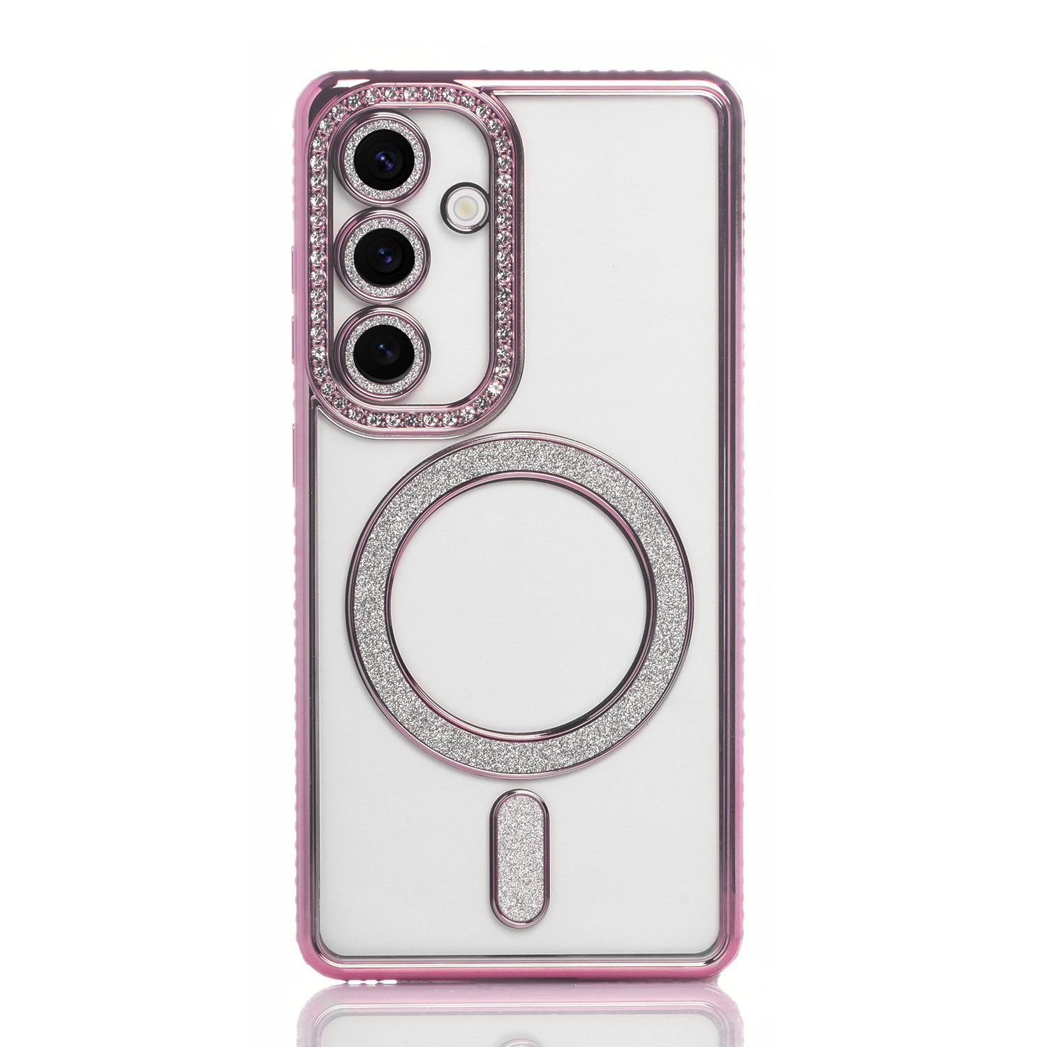 Maskica za Samsung Galaxy S25 Ultra "Diamond Magnet Case" - Roza Maskica za Samsung Galaxy S25 Ultra "Diamond Magnet Case" - Roza