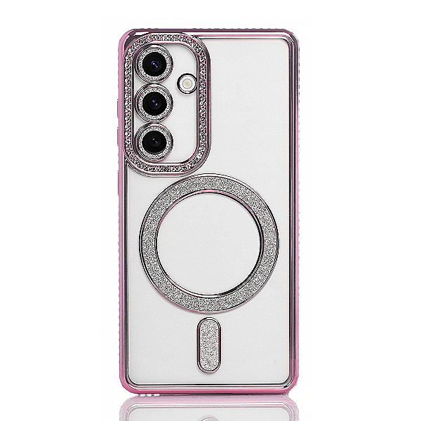 Maskica za Samsung Galaxy A25 / A24 4G "Diamond Magnet Case" - Roza Maskica za Samsung Galaxy A25 / A24 4G "Diamond Magnet Case" - Roza