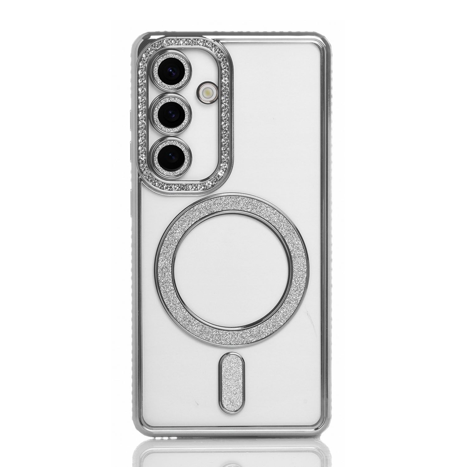 Maskica za Samsung Galaxy S25 Ultra "Diamond Magnet Case" - Srebrna Maskica za Samsung Galaxy S25 Ultra "Diamond Magnet Case" - Srebrna
