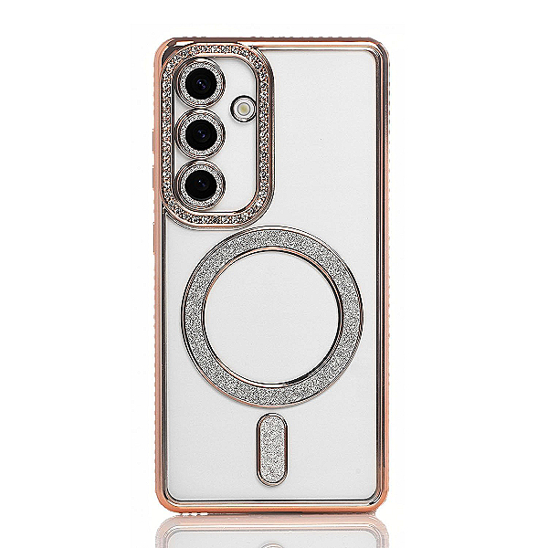 Maskica za Samsung Galaxy A25 / A24 4G "Diamond Magnet Case" - Zlatna