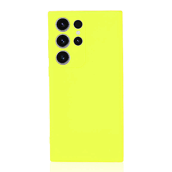 Maskica za Samsung Galaxy S24 Ultra  "Back To Basics" - Fluorescentno žuta