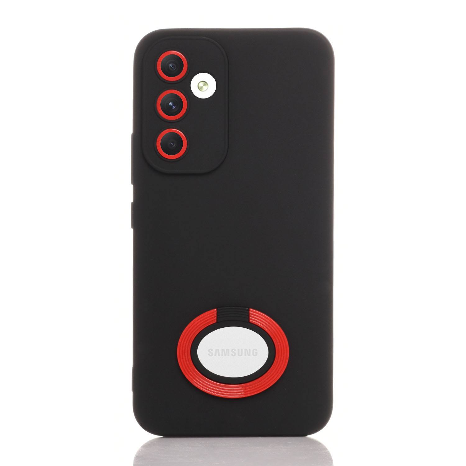 Maskica za Samsung Galaxy A14 "Ring Color Case" - Crna / crvena