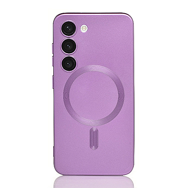 Maskica za Samsung Galaxy S21+ "Metalic Magnet Case" - Ljubičasta