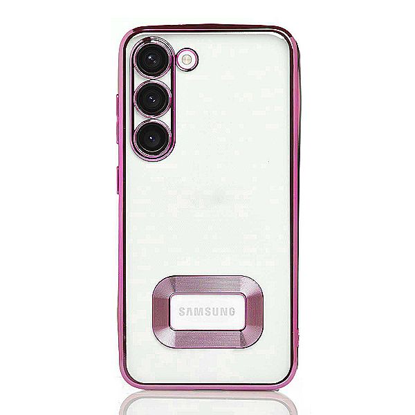 Maskica za Samsung Galaxy S23 "Elegant Transparent Case" - Roza