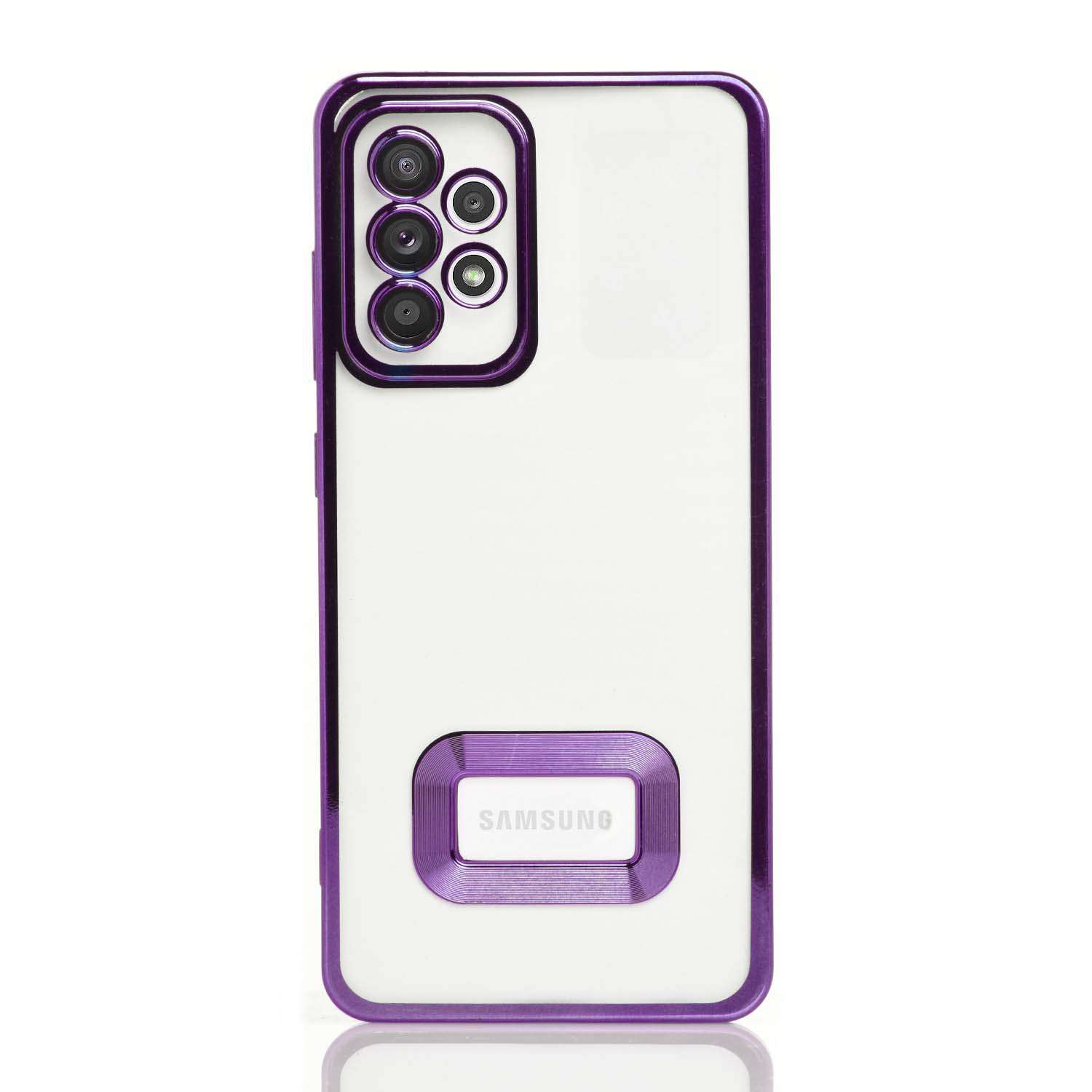 Maskica za Samsung Galaxy A52 / A52s "Elegant Transparent Case" - Ljubičasta