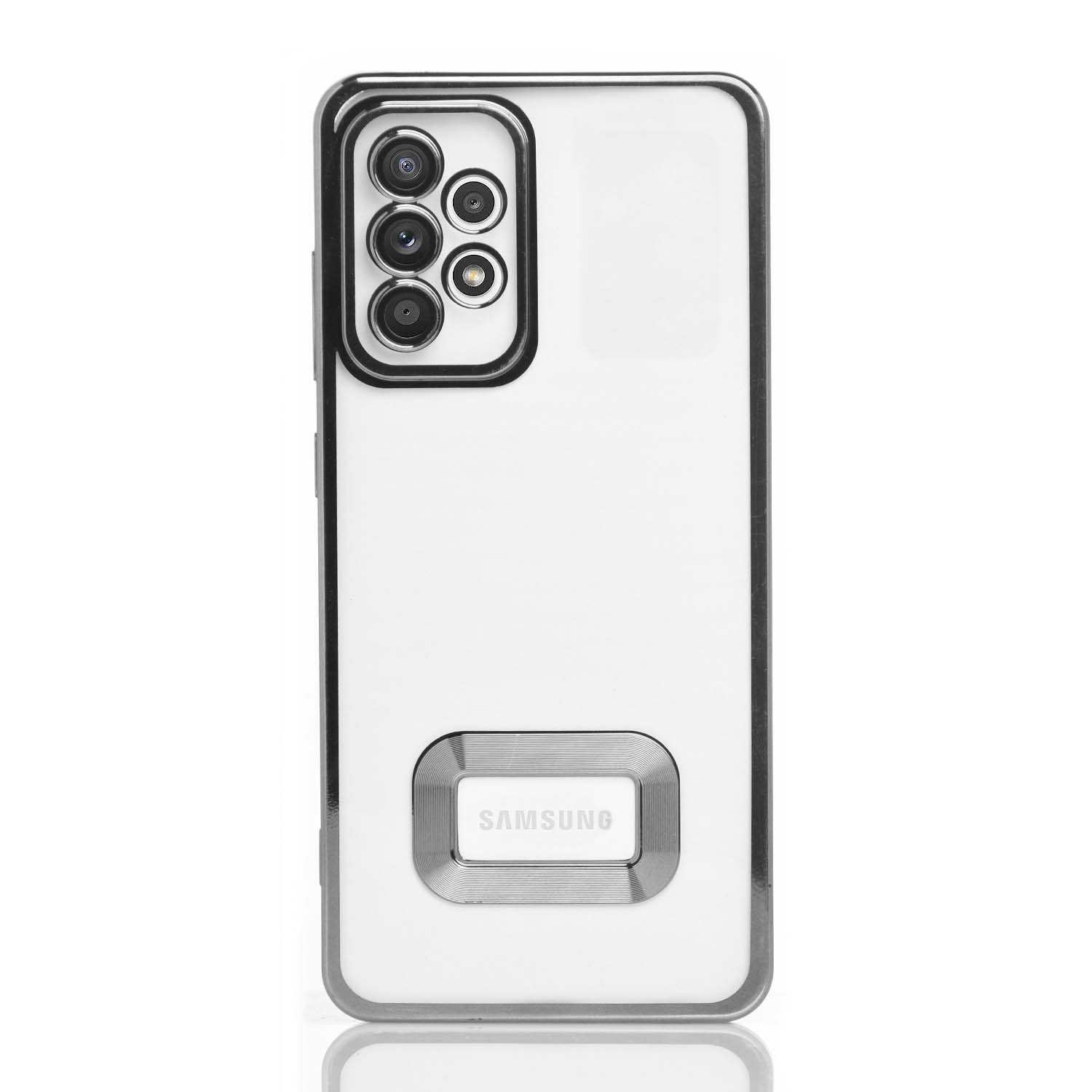 Maskica za Samsung Galaxy A13 (4G) / A23 / A32 5G "Elegant Transparent Case" - Srebrna