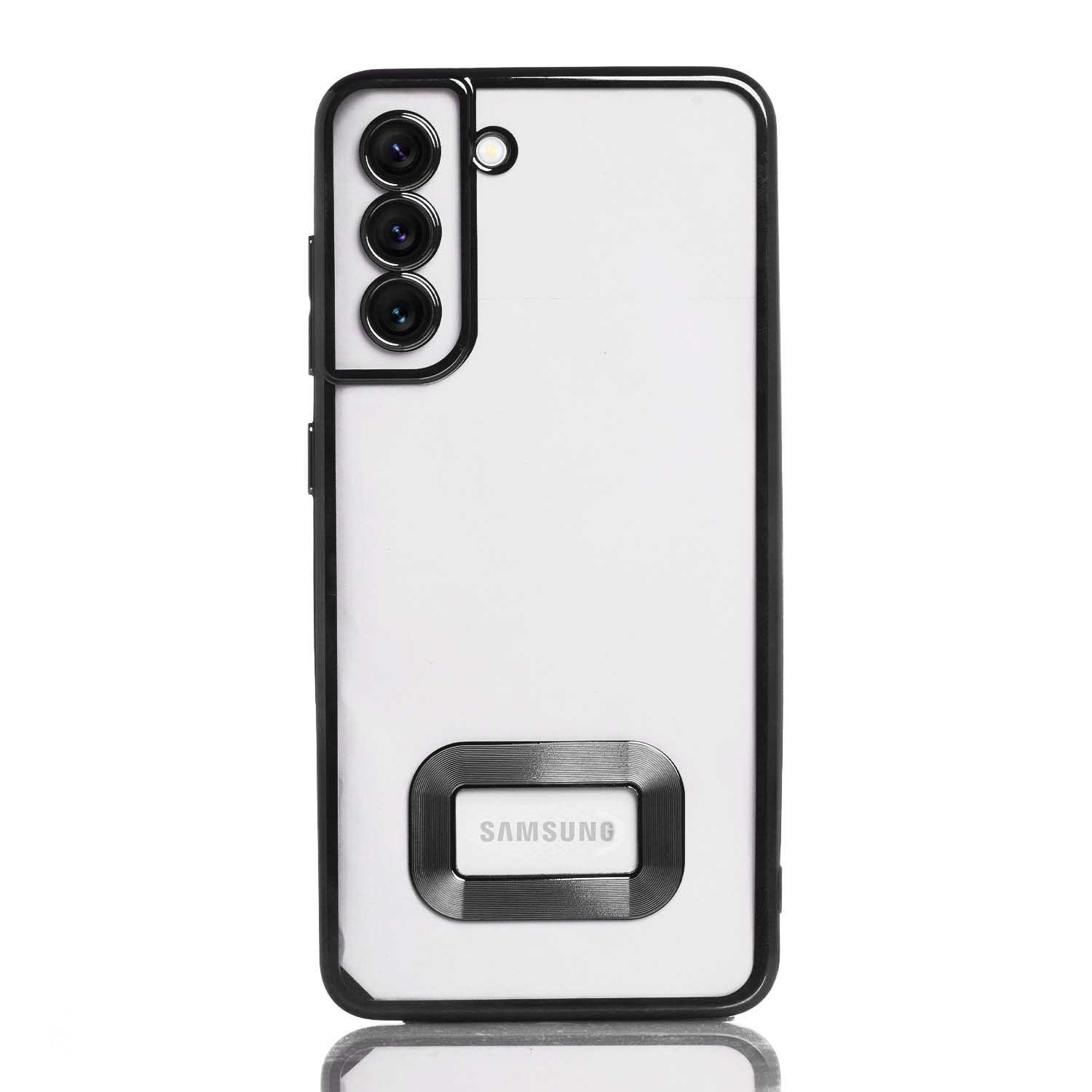 Maskica za Samsung Galaxy S21 FE "Elegant Transparent Case" - Crna