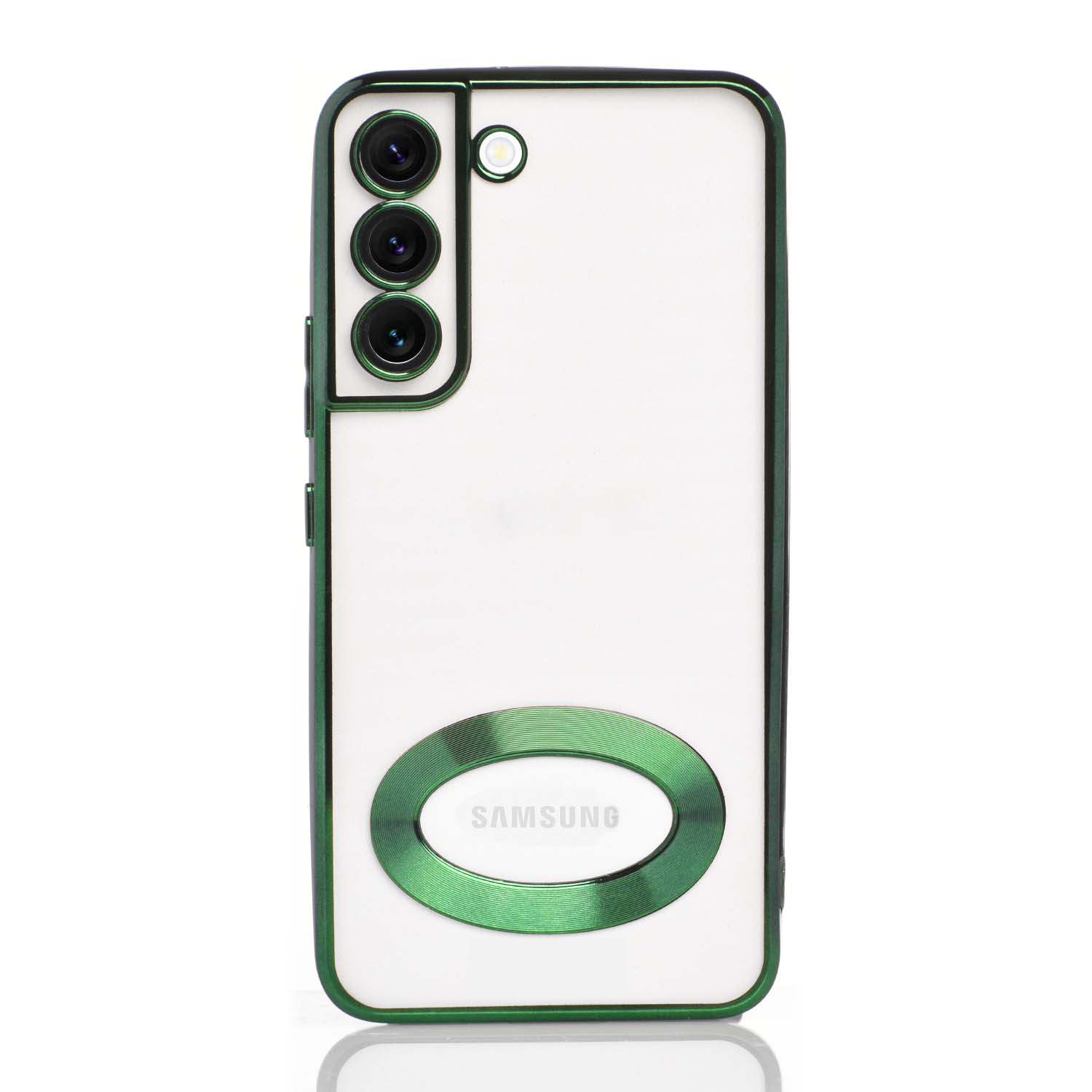 Maskica za Samsung Galaxy S22 "Elegant Transparent Case" - Zelena #2