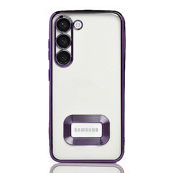 Maskica za Samsung Galaxy S23+ "Elegant Transparent Case" - Ljubičasta