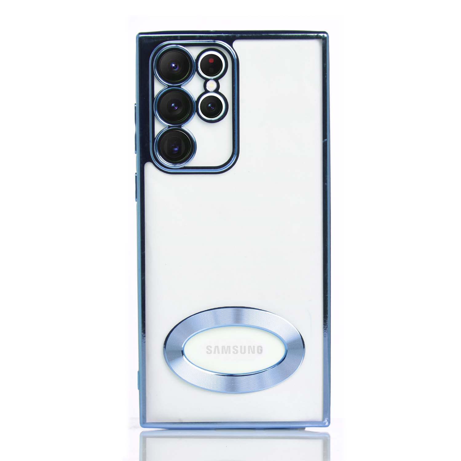 Maskica za Samsung Galaxy S22 Ultra "Elegant Transparent Case" - Plava #2