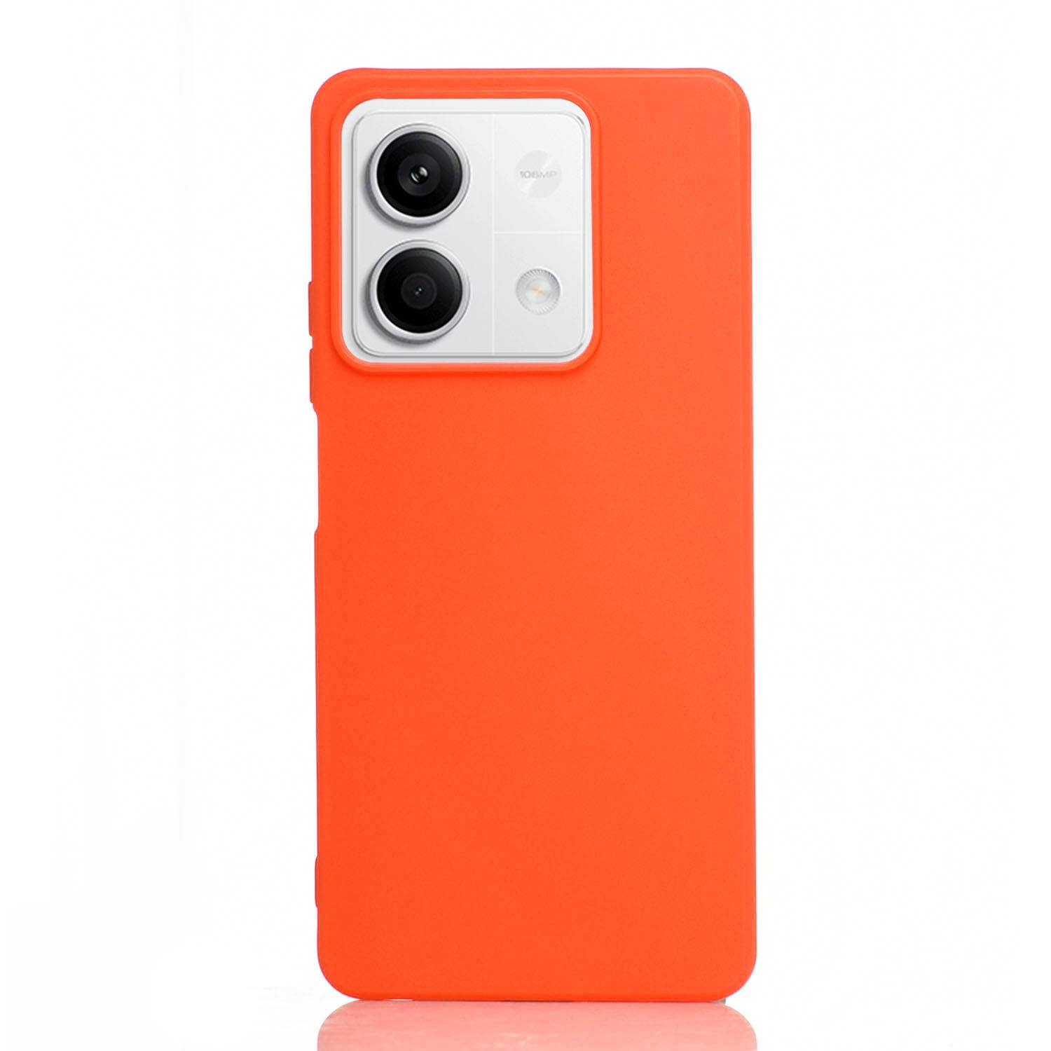 Maskica za Xiaomi Redmi Note 13 (5G) "One Color Rhapsody" - Fluorescentno narančasta Maskica za Xiaomi Redmi Note 13 (5G) "One Color Rhapsody" - Fluorescentno narančasta