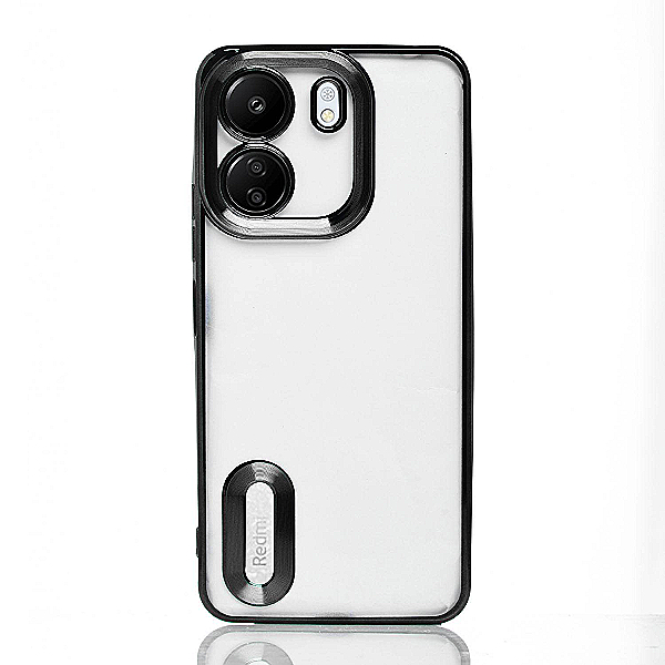 Maskica za Xiaomi Redmi 13C (4G) "Elegant Transparent Case" - Crna