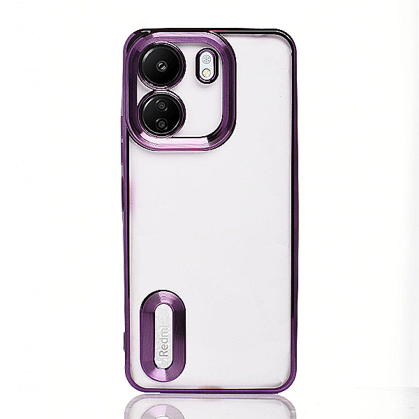 Maskica za Xiaomi Redmi 13C (4G) "Elegant Transparent Case" - Ljubičasta