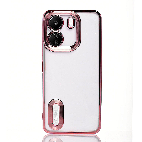 Maskica za Xiaomi Redmi 13C (4G) "Elegant Transparent Case" - Roza