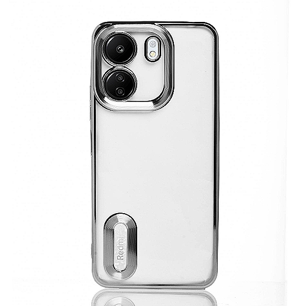 Maskica za Xiaomi Redmi 13C (4G) "Elegant Transparent Case" - Srebrna