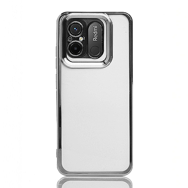 Maskica za Xiaomi Redmi 12C "Elegant Transparent Case" - Srebrna