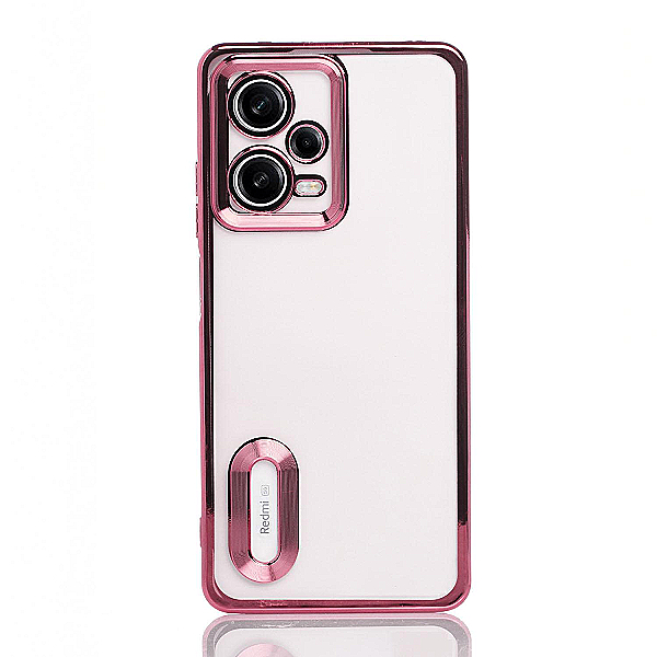 Maskica za Xiaomi Redmi Note 12 (5G) / Poco X5 (5G) "Elegant Transparent Case" - Roza