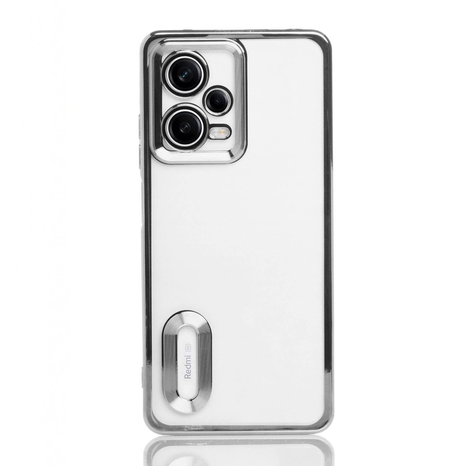 Maskica za Xiaomi Redmi Note 12 (5G) / Poco X5 (5G) "Elegant Transparent Case" - Srebrna