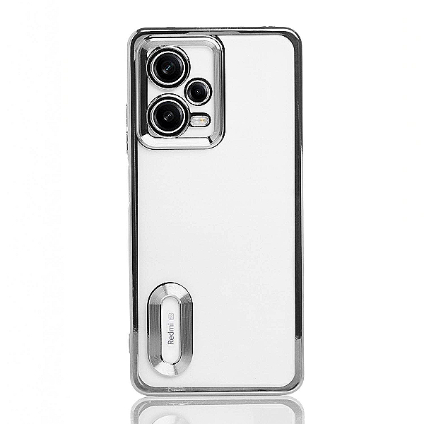 Maskica za Xiaomi Redmi Note 12 (5G) / Poco X5 (5G) "Elegant Transparent Case" - Srebrna