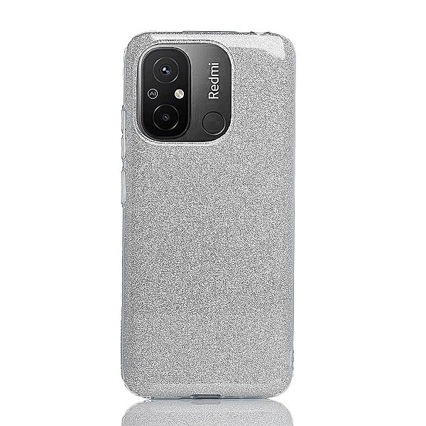 Maskica za Xiaomi Redmi 12C "Diamonds Are Forever" - Srebrna