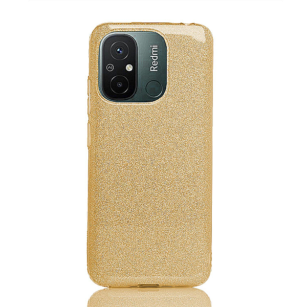 Maskica za Xiaomi Redmi 12C "Diamonds Are Forever" - Zlatna