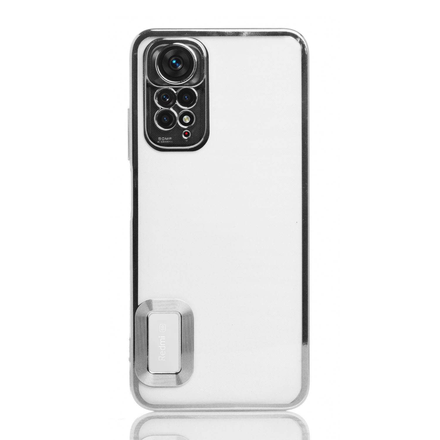 Maskica za Xiaomi Redmi Note 11 Pro "Elegant Transparent Case" - Srebrna