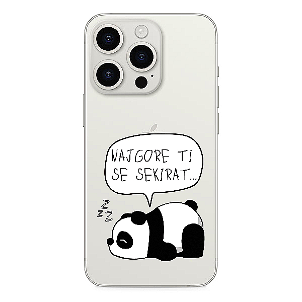 Maskica s karakterom "Najgore ti se sekirat"